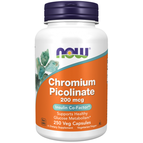 Chromium Picolinate 200 mcg Veg Capsules - Now Foods